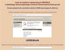 Tablet Screenshot of moodle.lscdn.pl